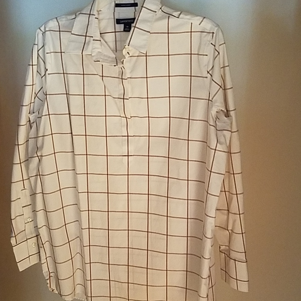 Land's End sz 14 button down shirt